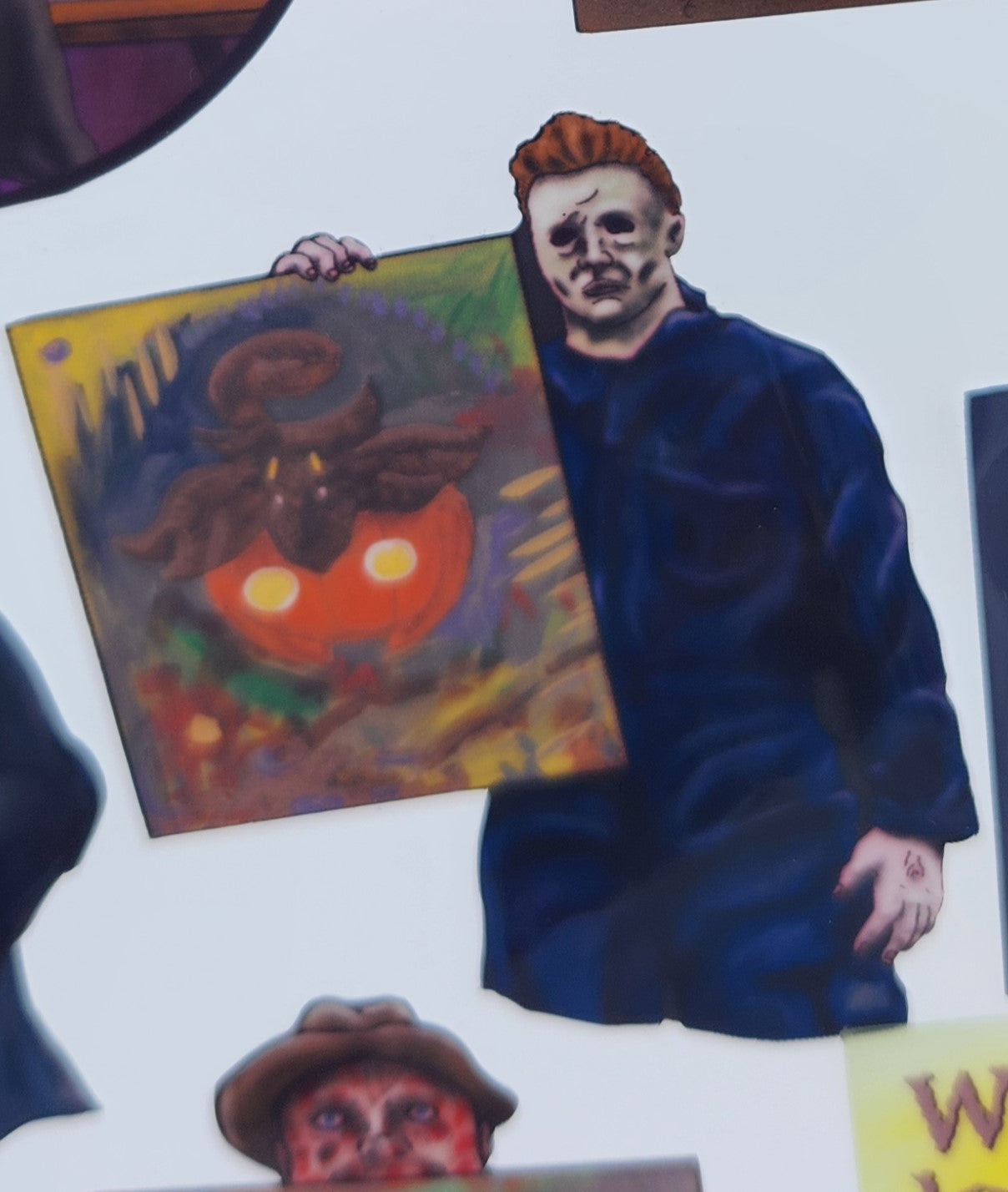 Michael and Pumpkaboo Sticker