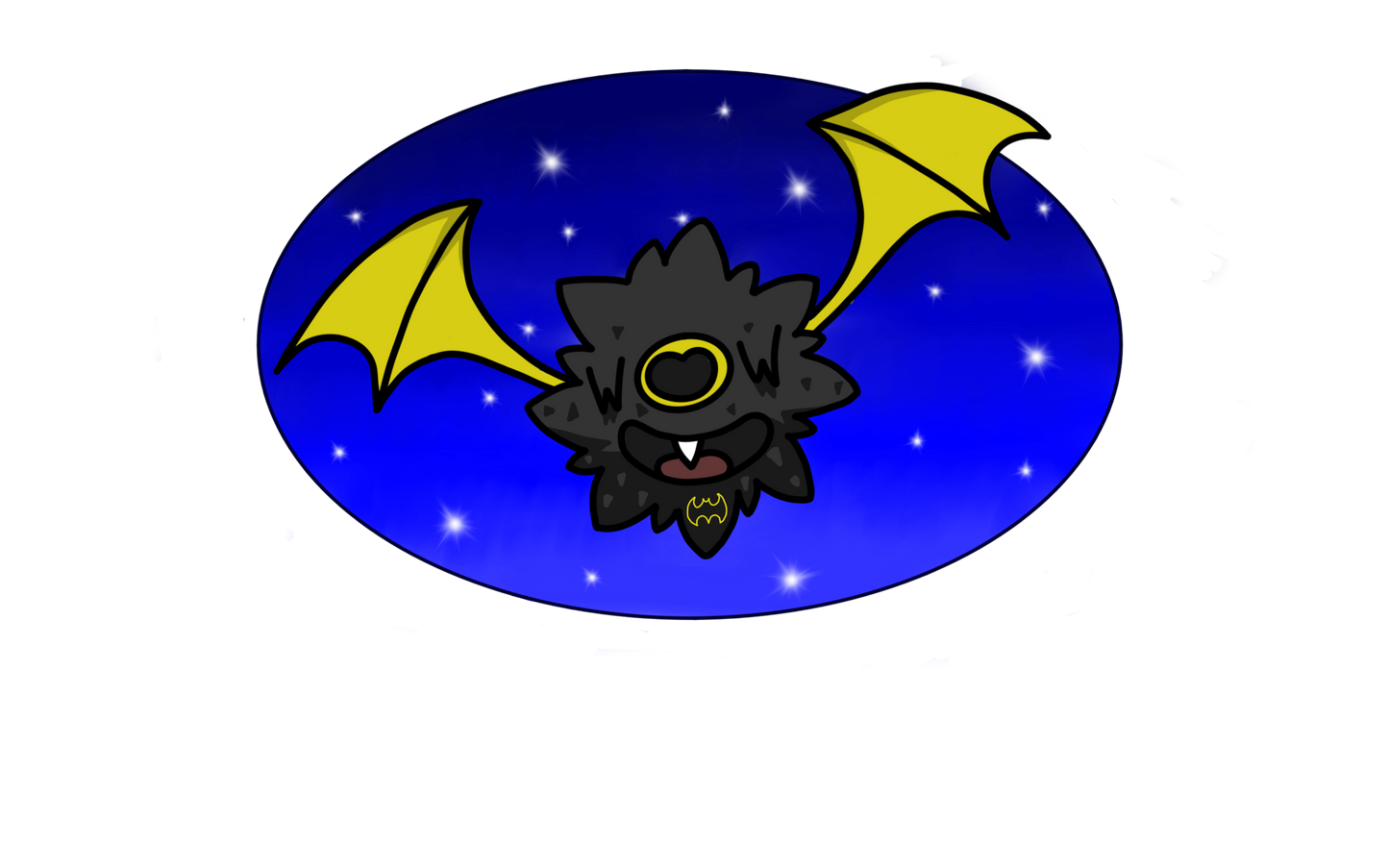 Batgirl Woobat Sticker