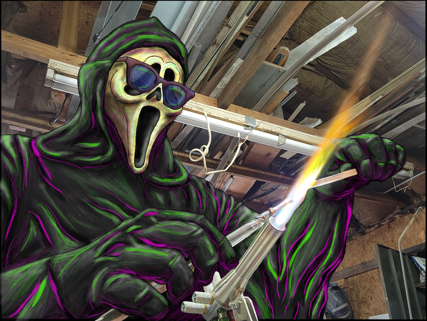 Ghostface Glassblowing Sticker