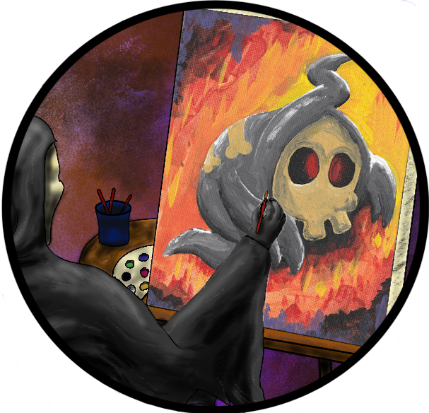 Ghostface and Duskull Sticker