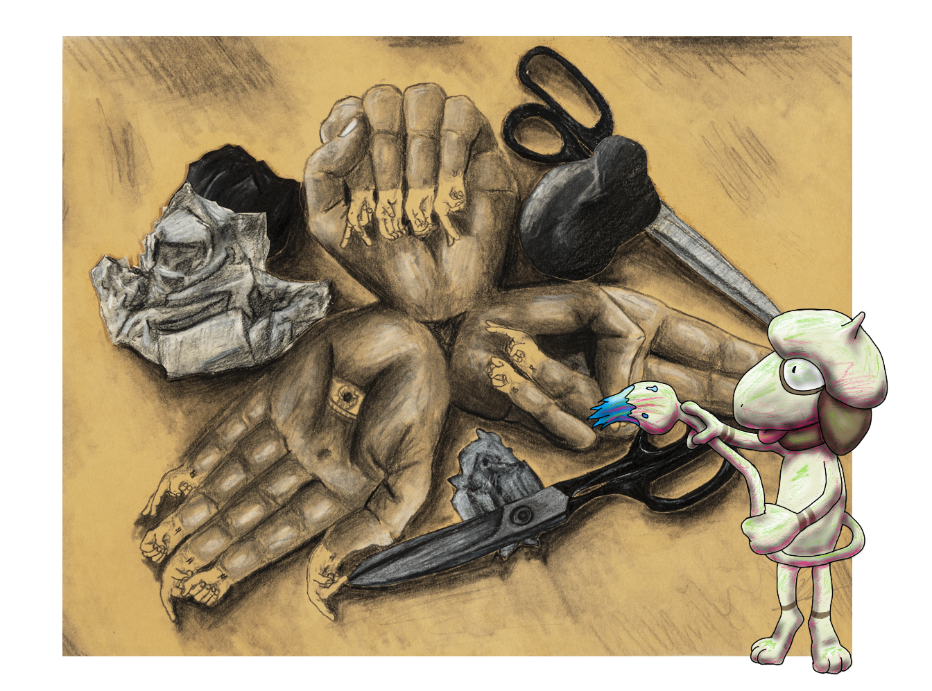 Smeargle Art Stickers