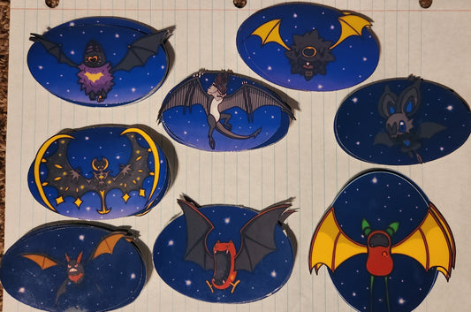 Batman Family Pokemon Mash-up Sticker