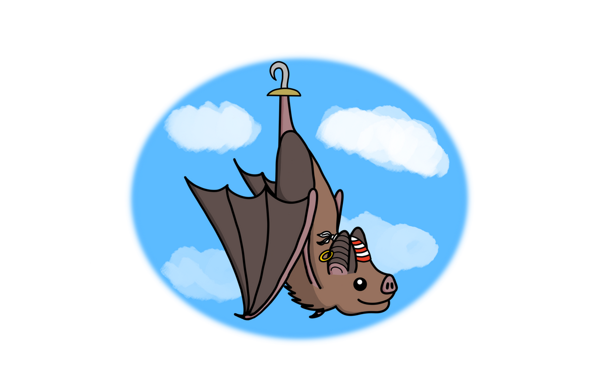 Pirate Bats, 3" Stickers