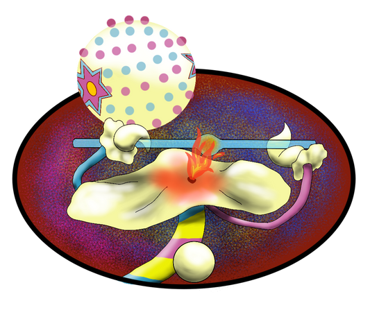Blacephalon Glass Blowing Sticker