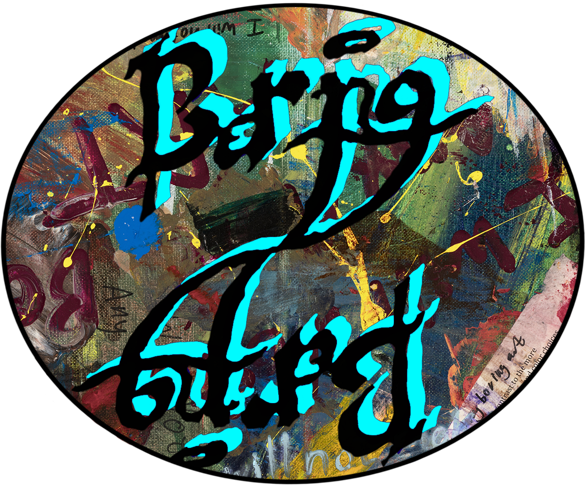 Boring Art Ambigram Sticker