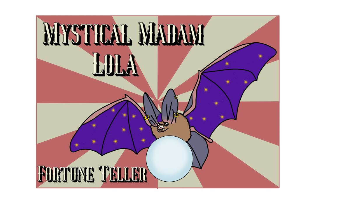Circus Bats, 3" Stickers