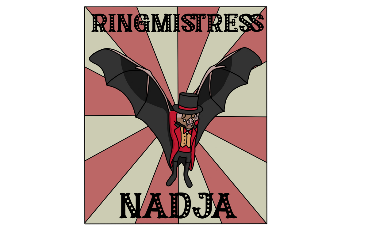 Circus Bats, 3" Stickers