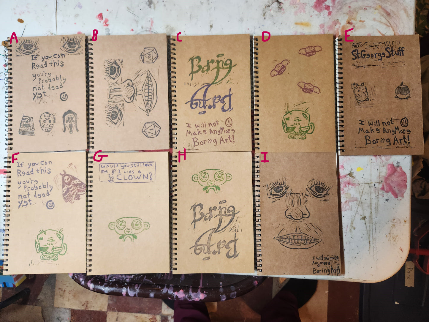 Stamped Notebook