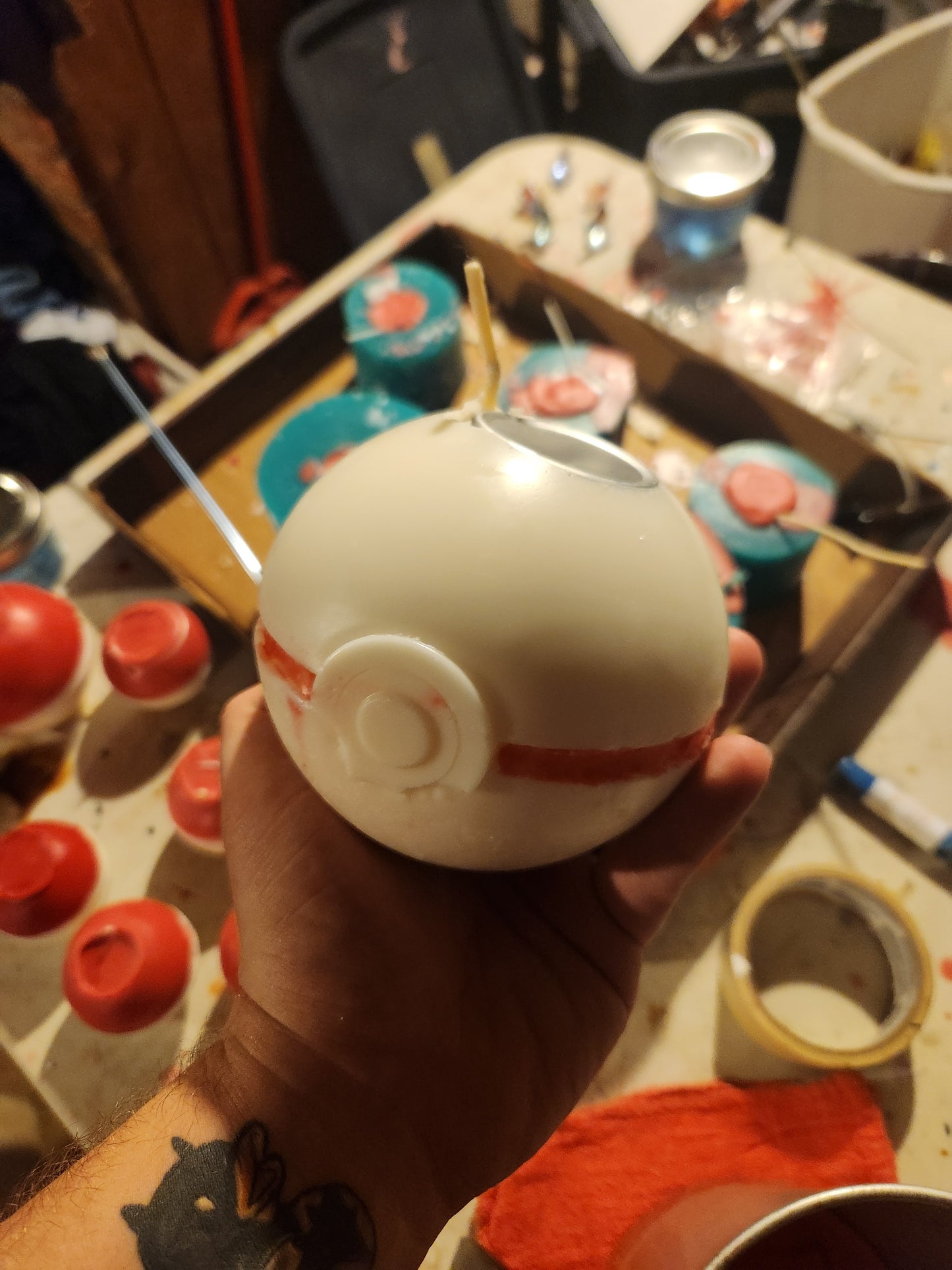 Pokeball Mystery Candle (Glass Pokemon)