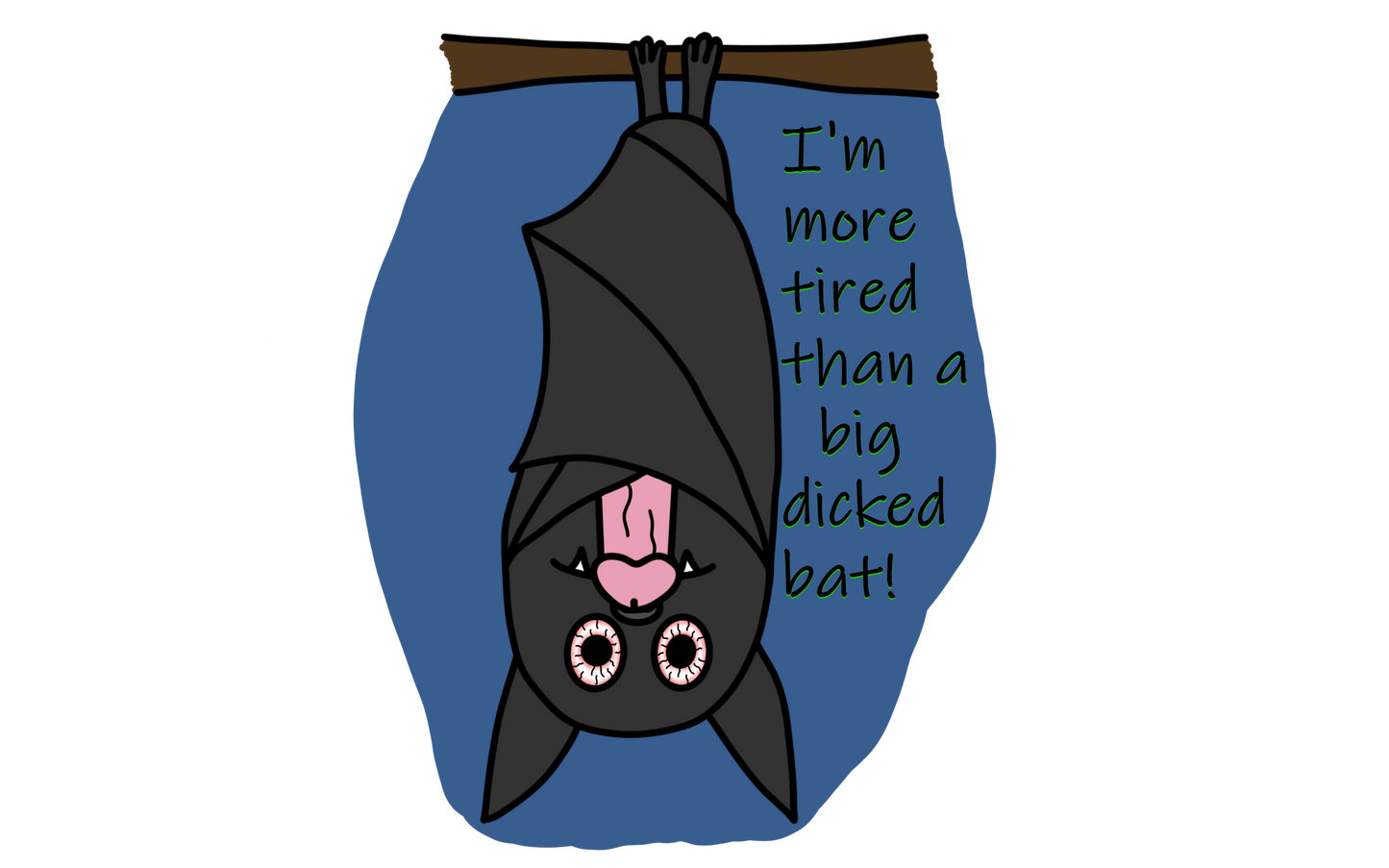 Big D*ck Bat Sticker